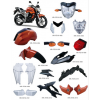 供應(yīng)雅馬哈FZ16全車塑件和燈具，外貿(mào)車型FZ16，塑料外觀件燈具
